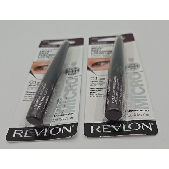 Revlon Colorstay Micro Easy Precision Liquid Eye Liner 303 But First Wine New - Picture 2 of 7